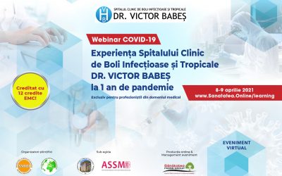 08-09.04.2021 | Experiența Spitalului Clinic de Boli Infecțioase și Tropicale Dr. Victor Babeș la 1 an de pandemie