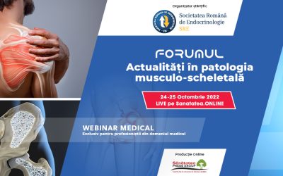 24-25.10.2022 | Forumul Actualități în Patologia musculo-scheletală  Webinar medical