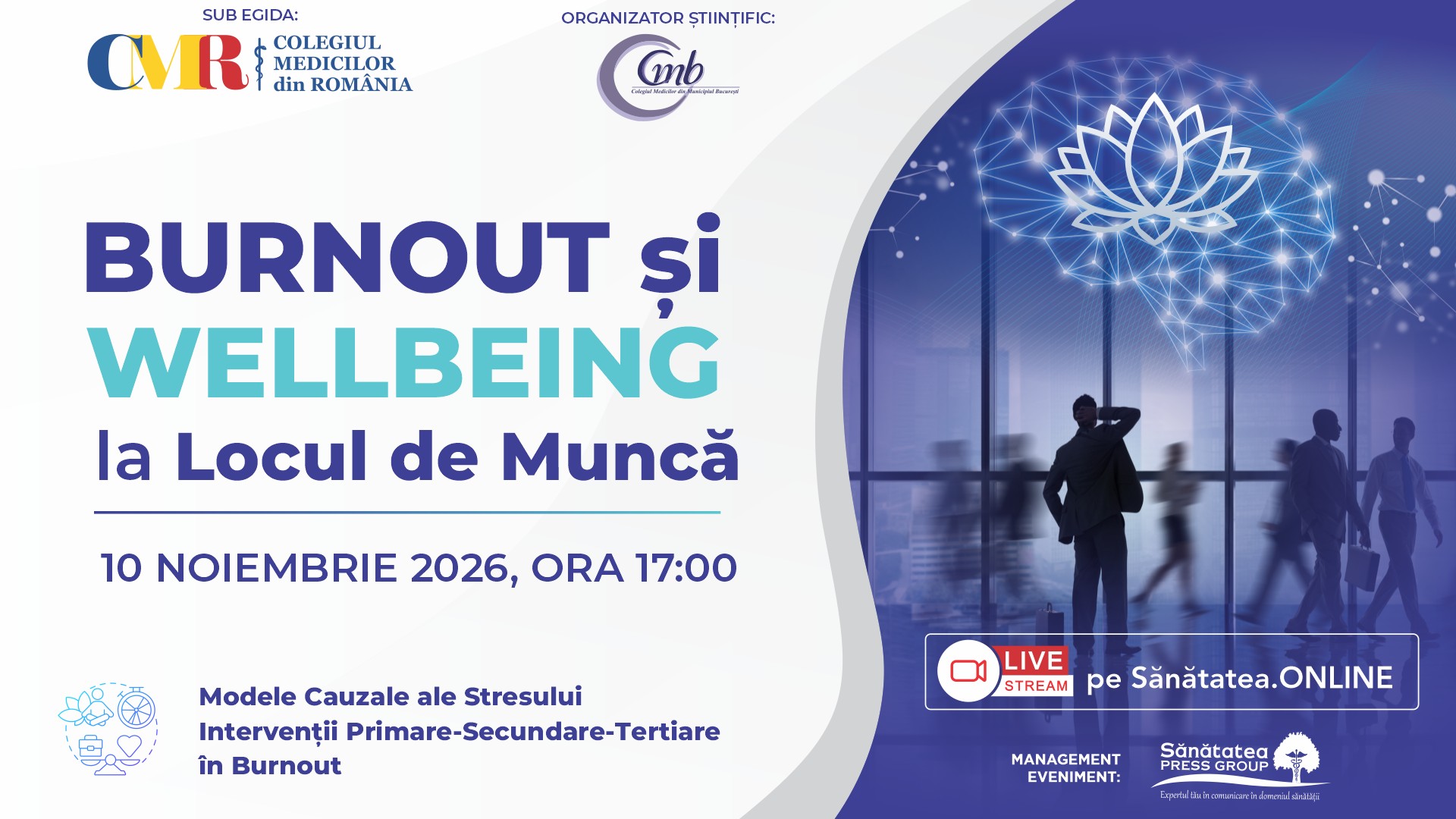burnout si wellbeing la locul de muncă vizual