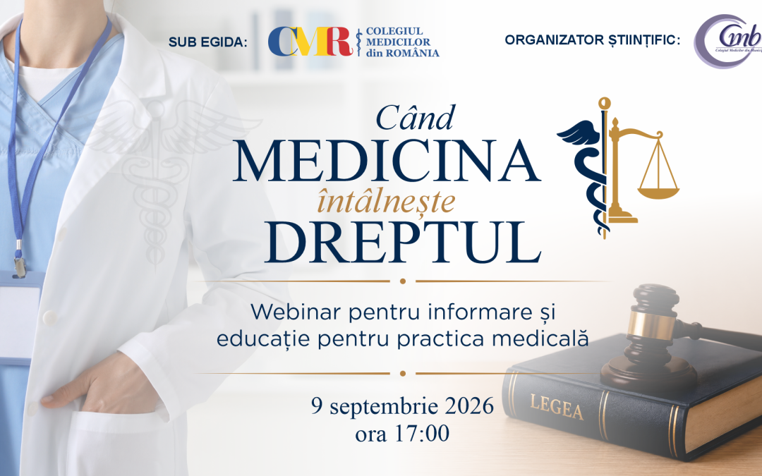 9 septembrie 2026 | Când Medicina întâlnește Dreptul