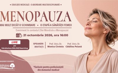 21 octombrie 2026 | MENOPAUZA – mai mult decât o schimbare